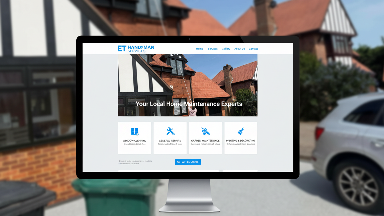 ET Services handyman details and CTA