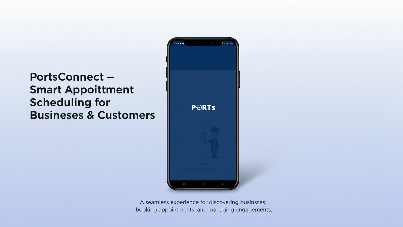 PortsConnect booking home screen